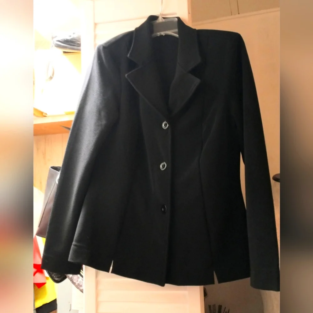 Black Blazer Skirt Set - Picture 1 of 9
